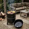 Relaxdays Smoker, 3 en 1, grillade, fumage et cuisson, Voir les images du produit 6