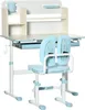A child's adjustable desk and chair set against a white background. Produktbild-Vorschau