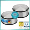 Premium 2er Set schwere Edelstahl Türstopper für den Boden Produktbild-Vorschau 1