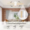 HOMCOM Deckenventilator mit Beleuchtung, Fernbedienung, 48 Produktbild-Vorschau 4