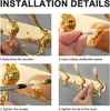 Instructions for installing a gold coat rack. Produktbild-Vorschau