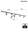 hoftronic LED Schienensystem Paket T-Form 3x1m 6 Strahler Produktbild-Vorschau 8