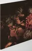 Blumen Rosen Leinwandbild Orange Schwarz 90x60 DD120252 Produktbild-Vorschau 2