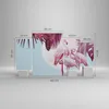 Bild auf Leinwand - Leinwandbild - 4 Teile - Flamingos Produktbild-Vorschau 3