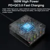 160W 5-Port USB PD Ladestation Dual USB-A QC3.0 + Dual Produktbild-Vorschau 9