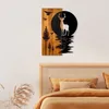 Wallity, Deer and Moon, dekoracja ścienna, orzech, metal, Podgląd zdjęcia produktu 3