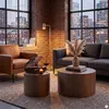SalesFever Couchtisch 2er-Set | rund | MDF mit Produktbild-Vorschau 5
