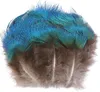 Piume di pavone vere, 5-8cm blu verde, materiale per Anteprima dell’immagine prodotto 1