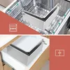 Verstellbarer Backrahmen Edelstahl Backform 8 cm eckig für Produktbild-Vorschau 5