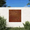 vidaXL Záhradná dekorácia na stenu 55x55 cm Corten Steel Náhľad obrázku produktu 2