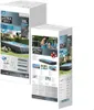 Two boxes of an Intex Ultra XTR frame pool, one larger and one smaller, are shown against a white background. The boxes display images of the pool and its features. Anteprima dell’immagine prodotto