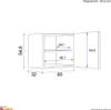 Hängeschrank Küche - 60 cm breit - Buche – Namu Produktbild-Vorschau 6
