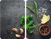 Ochranné sklenené desky na sporák HERBS, 2 ks, WENKO Náhled obrázku produktu 1