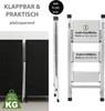 Alu Trittleiter 3-stufig silber klappbar 150 kg Anti-Rutsch Produktbild-Vorschau 7