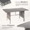 Set di mobili da giardino in polyrattan Tavolo da pranzo Anteprima dell’immagine prodotto 3