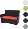 Poly-Rattan Gartenbank Halden, Sitzbank Bank  schwarz, Produktbild-Vorschau 7