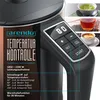 Close-up of a kettle's control panel and accompanying lifestyle images of beverages. Náhled obrázku produktu