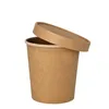 Papstar Suppenbecher To Go, Pappe "pure", 470 ml, braun Produktbild-Vorschau 4