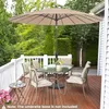 KOMFOTTEU parasol Ø 265 cm, uchylny parasol ogrodowy z Podgląd zdjęcia produktu 4