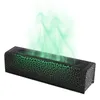 A black rectangular diffuser with a crackle pattern, emitting green smoke or mist. Náhled obrázku produktu