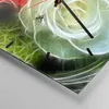 Wanduhr - Quadrat - Glasuhr - Blumen Blumenstrauß Rose - Produktbild-Vorschau 5