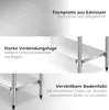 COSTWAY Table de cuisine en acier inoxydable avec tablette Voir les images du produit 4