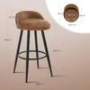 A bar stool with dimensions indicated by text and lines. Produktbild-Vorschau