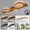 Centola dimmbare Deckenlampe aus Metall/Holz/Kunststoff in Produktbild-Vorschau 1