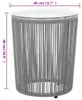 vidaXL 3-dielna súprava Bistro s vankúšmi PE Rattan Grey Náhľad obrázku produktu 7