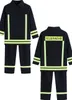 Feuerwehr Kostüm Kinder – 2-teiliges dunkelblaues Set mit Produktbild-Vorschau 1