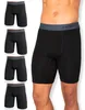FM London heren, 4-pack bamboe boxershorts, lange Productafbeelding-voorbeeld 1