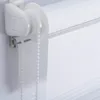 Close-up of a white roller blind mechanism and fabric. Produktbild-Vorschau