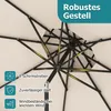 COSTWAY Sonnenschirm 300cm mit Doppeldach, Gartenschirm mit Produktbild-Vorschau 6