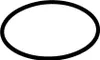 A black oval ring on a white background. Produktbild-Vorschau