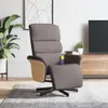 vidaXL Masážne kreslo s podnožkou taupe fabric Náhľad obrázku produktu 2