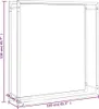 vidaXL Stojak na drewno opałowe czarny matowy 110x28x116 cm Podgląd zdjęcia produktu 6