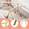 COSTWAY Arche de jeu en bois pour bébé, Trapèze de jeu Voir les images du produit 4