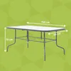 MEVEN Gartentisch Tampa gehärtete Glasplatte 150×90cm - Produktbild-Vorschau 6