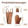3er Selbstbräuner Handschuh-Set mit Rückenapplikator, für Produktbild-Vorschau 2
