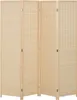 A four-panel folding room divider made of woven bamboo. Produktbild-Vorschau