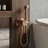 Bateria Bidetowa Rea Loop Lungo Diamond Brush Copper Podgląd zdjęcia produktu 3