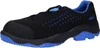 A single black and blue safety shoe is shown against a white background. Náhled obrázku produktu