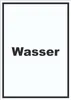 Wasser Aufkleber mit Text Anschluss hochkant A9 (37x52mm) Produktbild-Vorschau 1