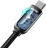 Baseus Display USB - USB-C kabel 66W, 1m - černý Náhled obrázku produktu 4