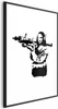 Banksy Mona Lisa poster 29,7x42 cm con cornice nera con Anteprima dell’immagine prodotto 1