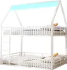 Łóżko piętrowe House z ogrodzeniem i oświetleniem LED, Podgląd zdjęcia produktu 6