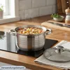 Edelstahl Kochtopf 4 L mit Glasdeckel - Suppentopf 20 cm Produktbild-Vorschau 5