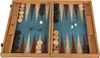 Manopoulos Premium Backgammon Set – Türkis Naturkork & Produktbild-Vorschau 1