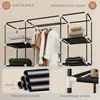 HOMCOM Armoire de rangement penderie en tissu, armoire Voir les images du produit 6