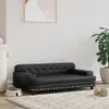 vidaXL Legowisko dla psa czarne 90x53x30 cm imitacja skóry Podgląd zdjęcia produktu 2